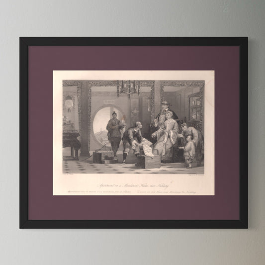 Antique 1840s Steel Engraving | Apartment in a Mandarin’s House, near Nanking | Thomas Allom