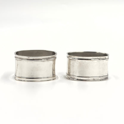 Vintage Silver-plated Napkin Ring - Monsieur (Mr) or Madame (Mrs)