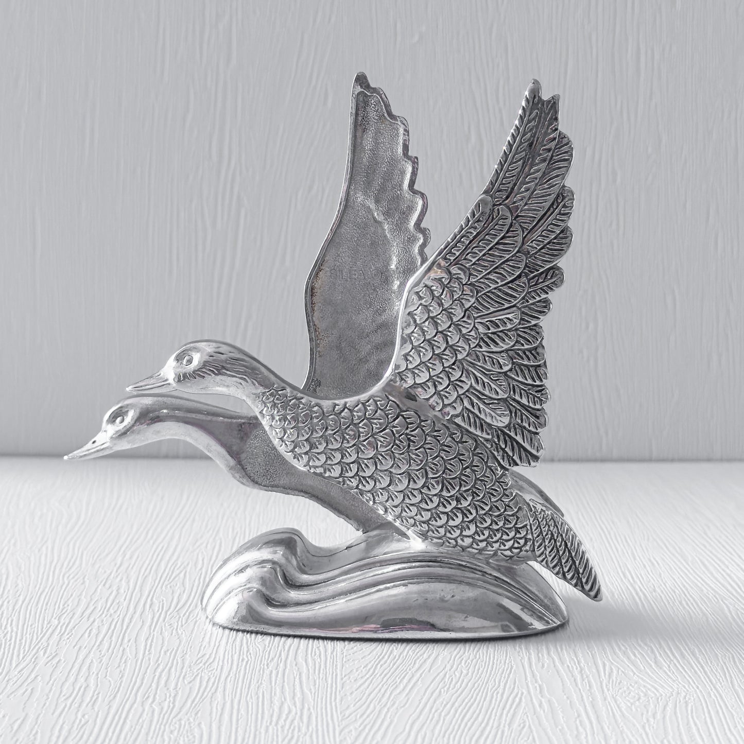 Vintage Napkin/Letter Holder | Swans