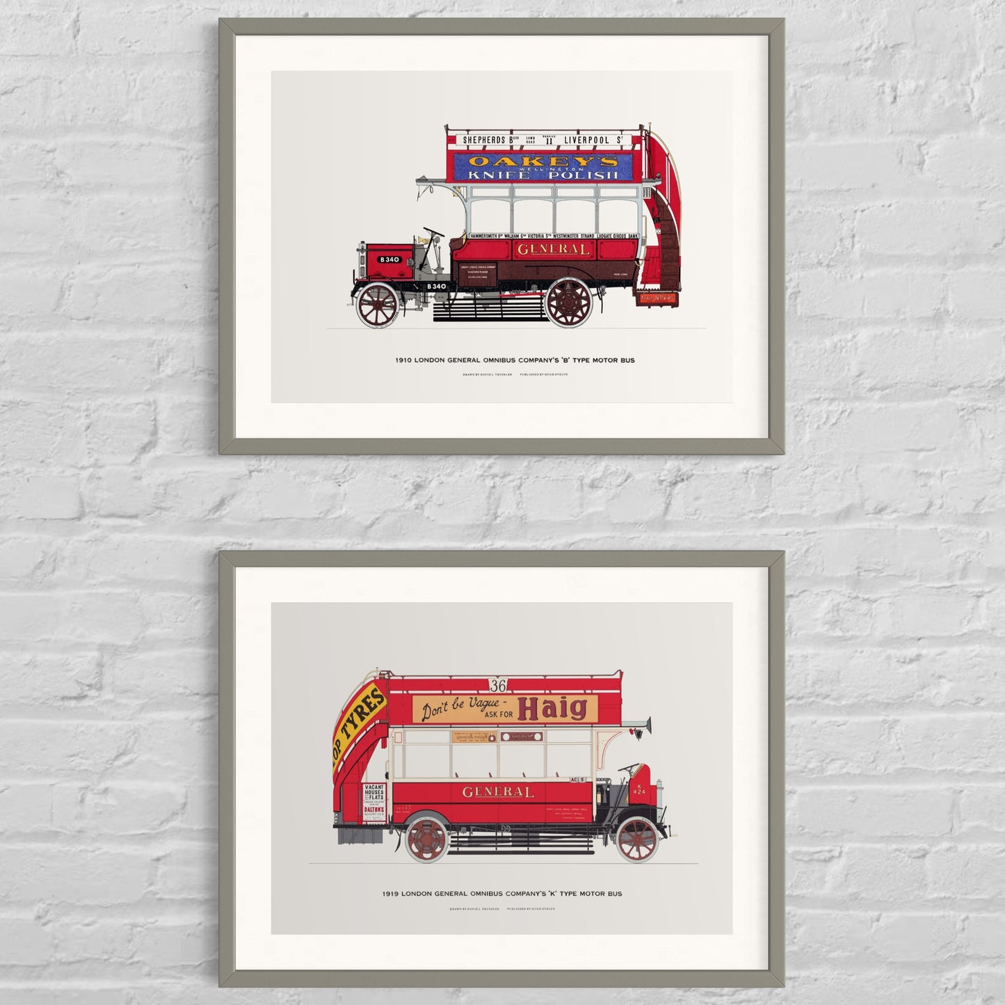 Vintage Classic Bus Prints