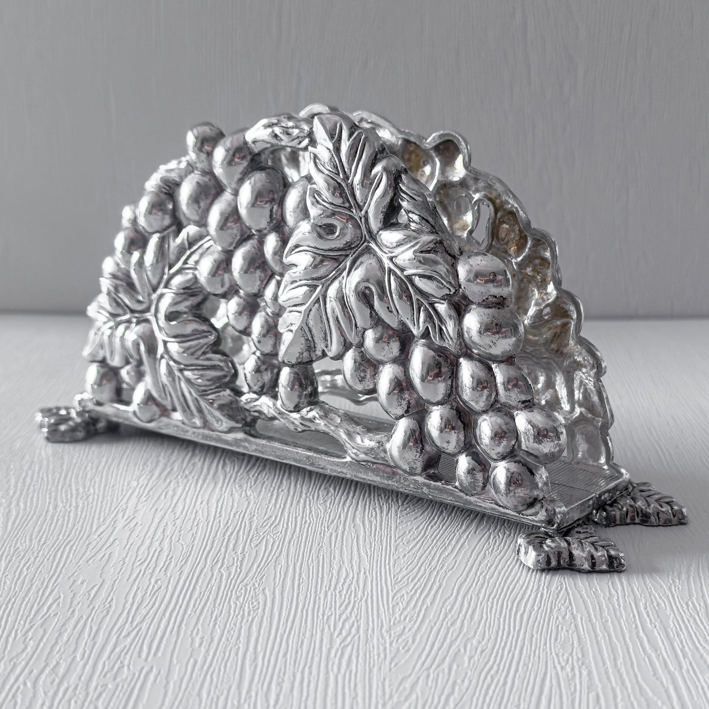 Vintage Napkin/Letter Holder | Vines and Grapes