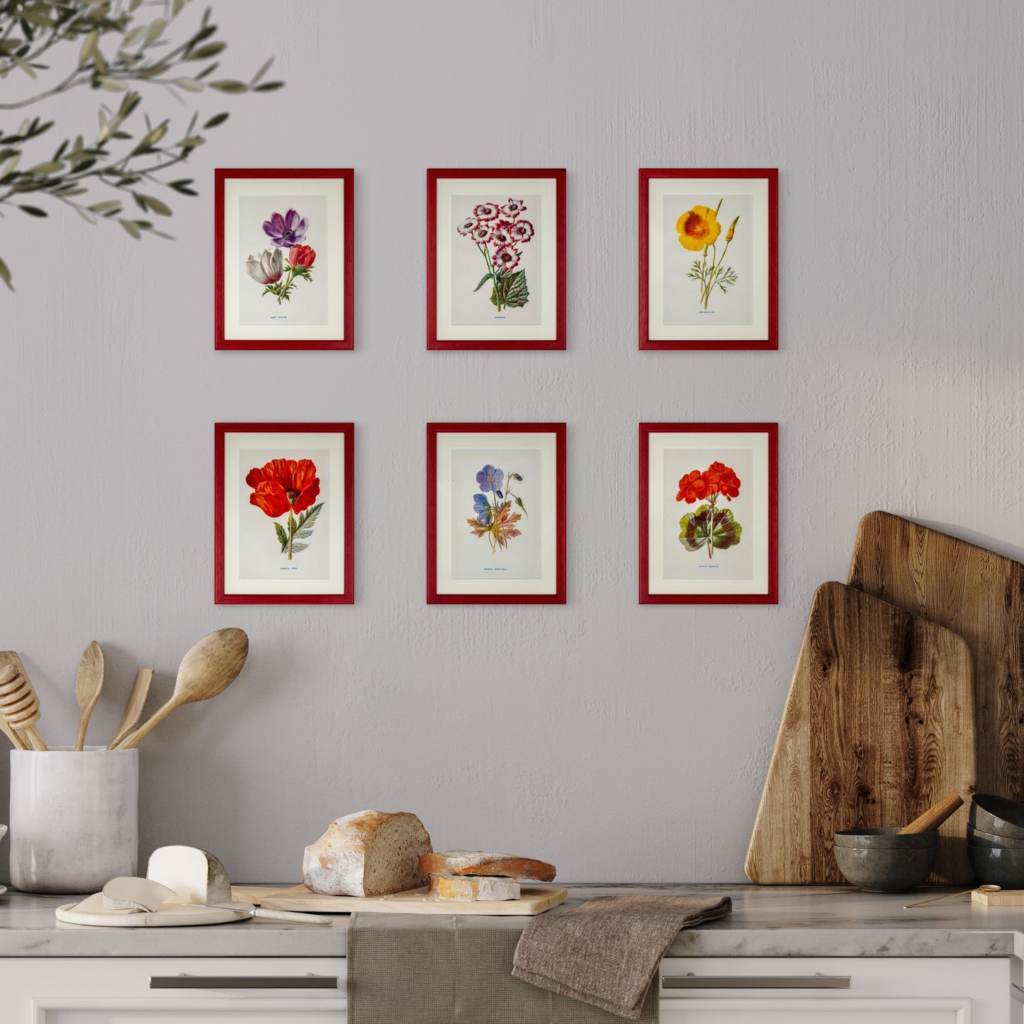 Original Antique Offset Lithograph from 1900s | Botanicals | Sold Individually