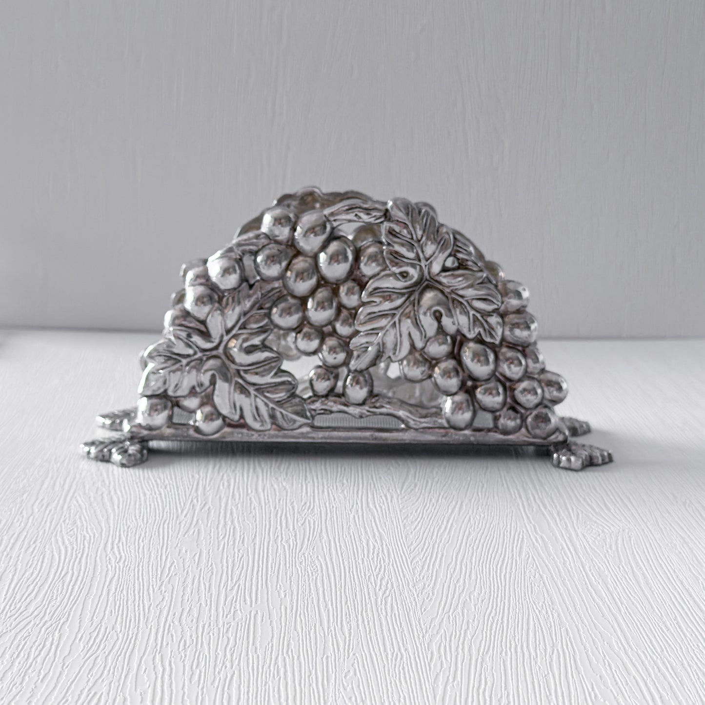 Vintage Napkin/Letter Holder | Vines and Grapes