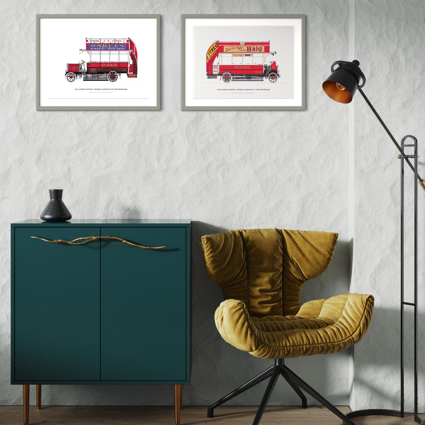 Vintage Classic Bus Prints