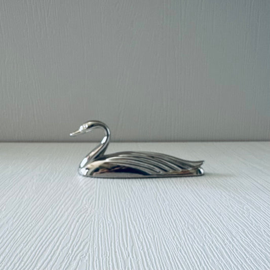 Vintage Chopstick Holders/Knife Rests | Silver Swans 1 | Set of 6