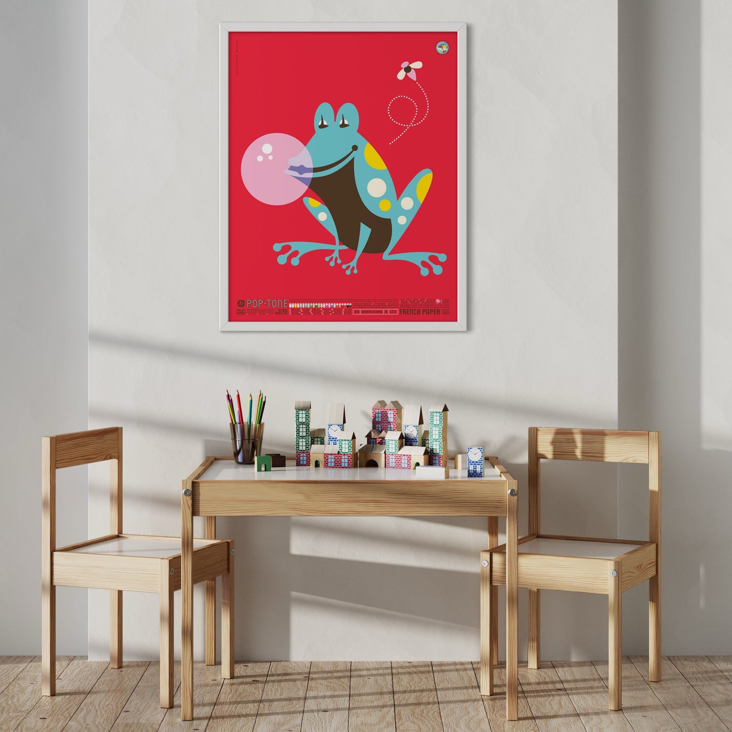 Contemporary Frog Vintage Promotional Poster