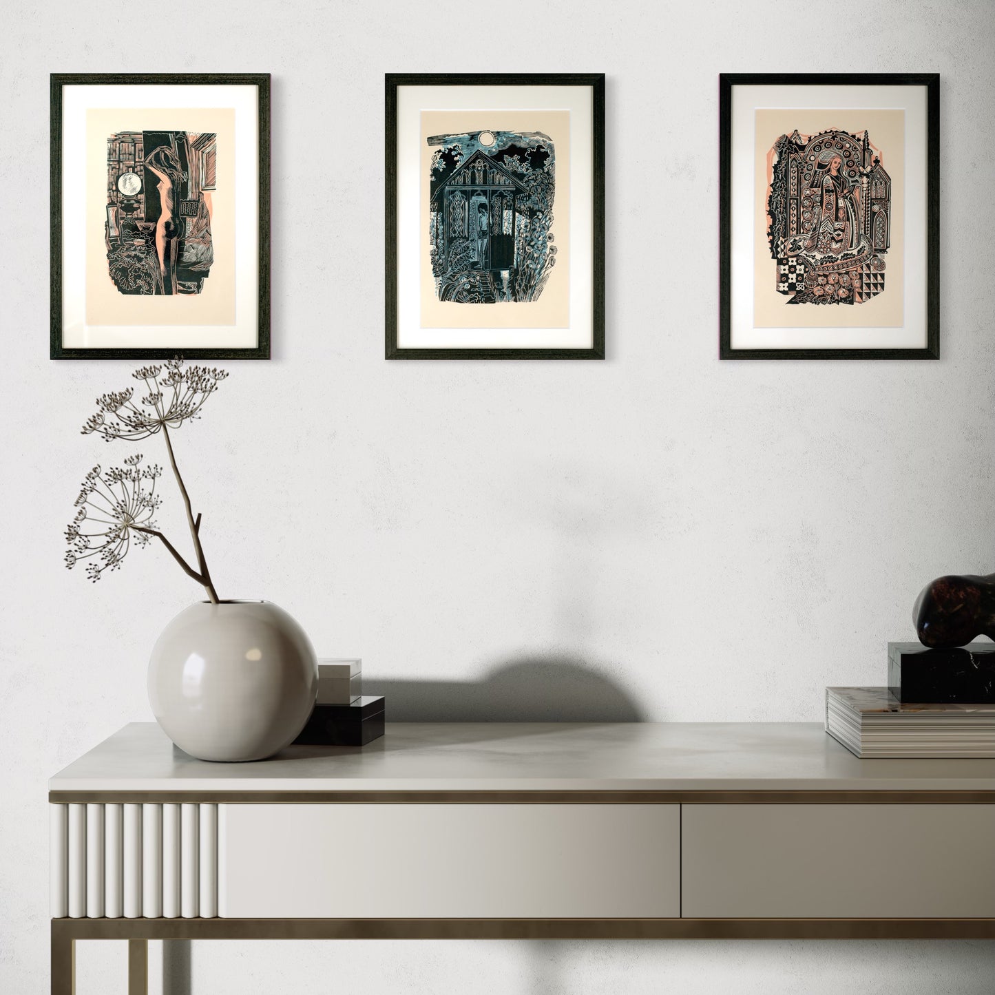1950s Original Wood Engraving | John O'Connor | Sold Individually