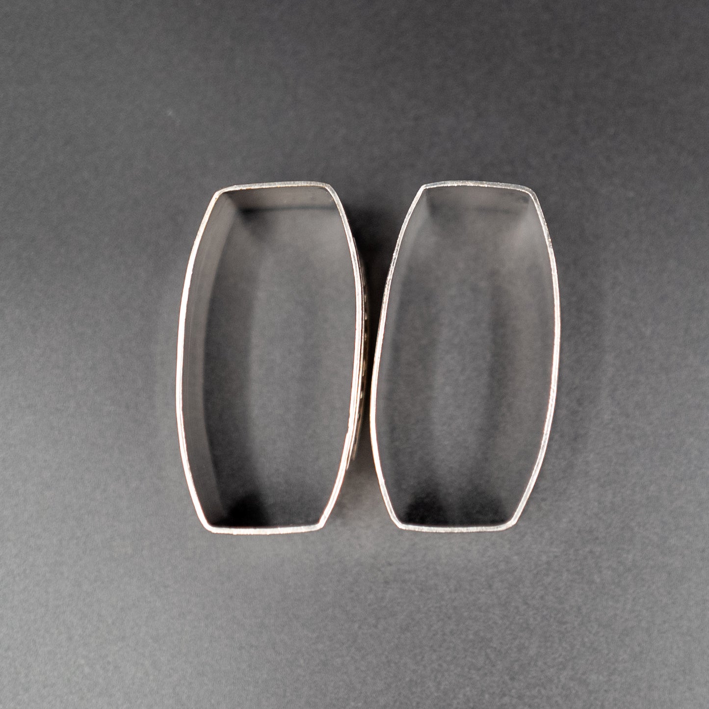 Elegant Vintage Art Deco Silverplated Napkin Rings | "Monsieur" & "Madame" | Set of 2