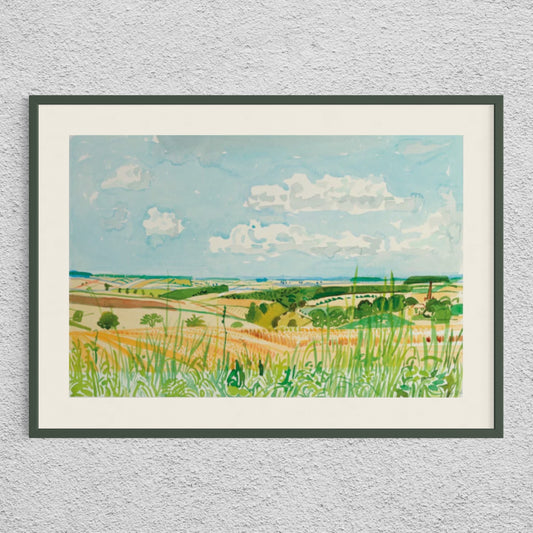Authorised David Hockney Poster | “Looking Towards Huggate”