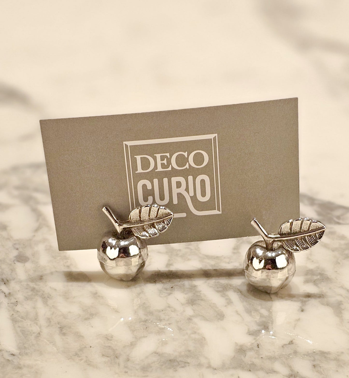 SOLD Vintage Place Card Holders Apples