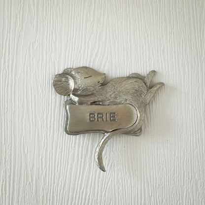 Vintage Pewter Cheese Markers | Set of 6