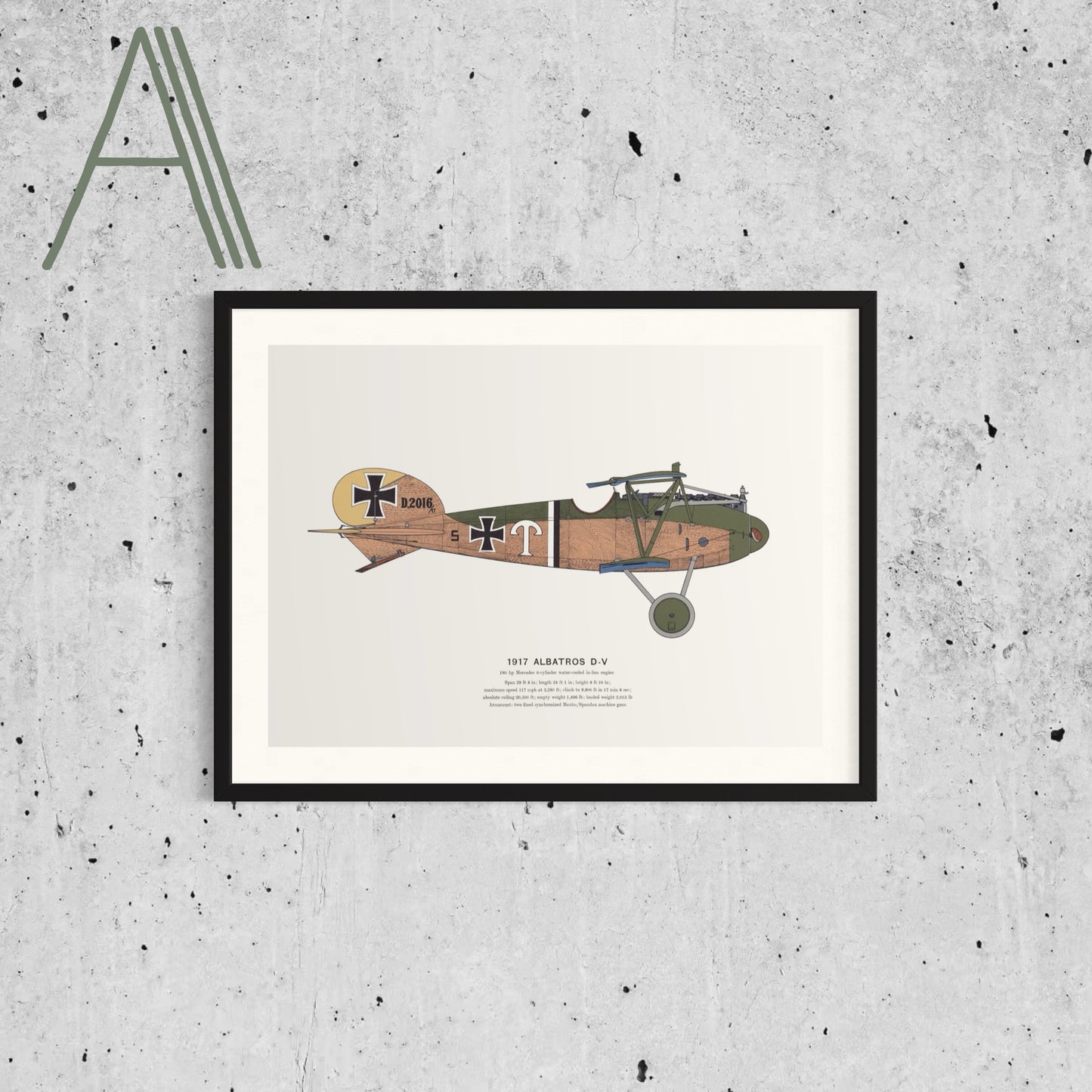 Classic Airplane Plated Print