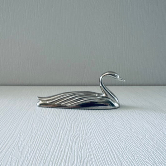 Vintage Chopstick Holders/Knife Rests | Silver Swans 1 | Set of 6