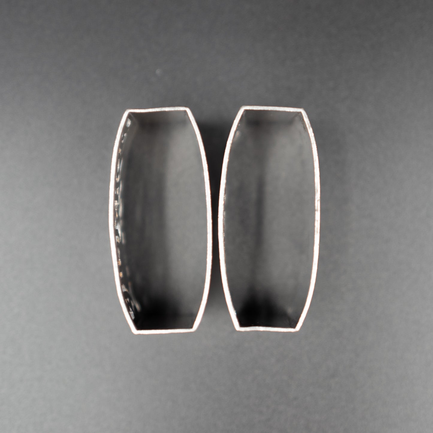 Chic Vintage Mid-20th Century Art Deco French Silver-Plated Napkin Rings | "Monsieur" and "Madame" | Set of 2