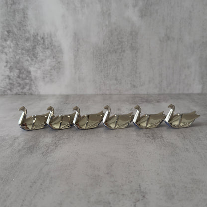 Vintage Place Card Holders | Origami Swans | Set of Six