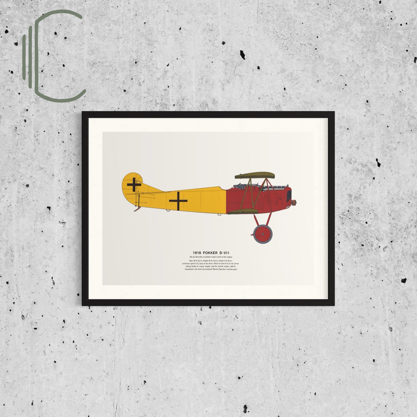 Classic Airplane Plated Print