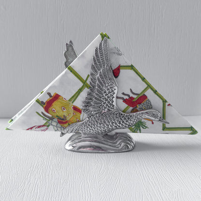 Vintage Napkin/Letter Holder | Swans