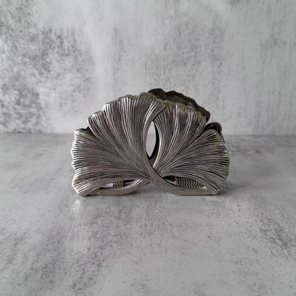 Vintage Napkin/Letter Holder | Ginkgo Leaves
