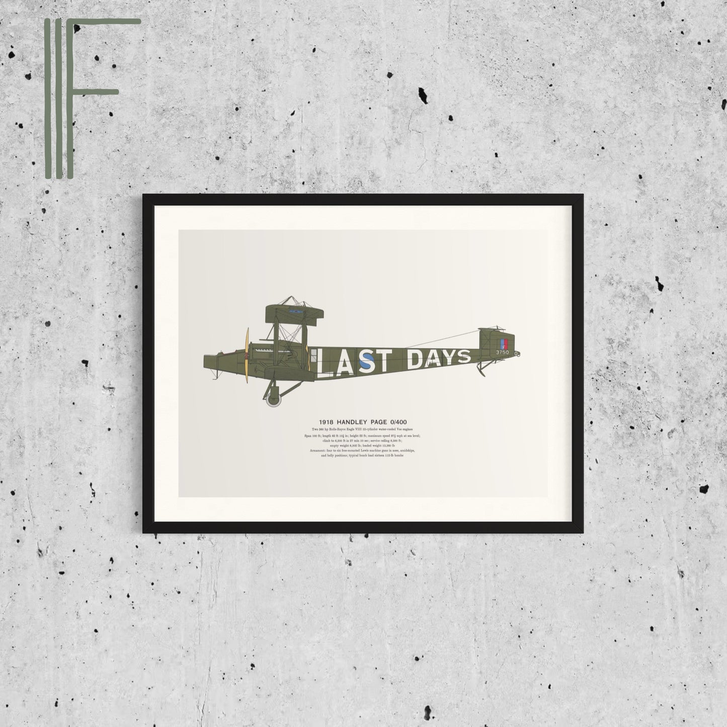 Classic Airplane Plated Print
