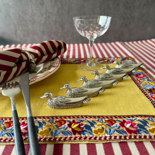 Vintage Chopstick Holders / Cutlery Rests | Ducks | Set of 6