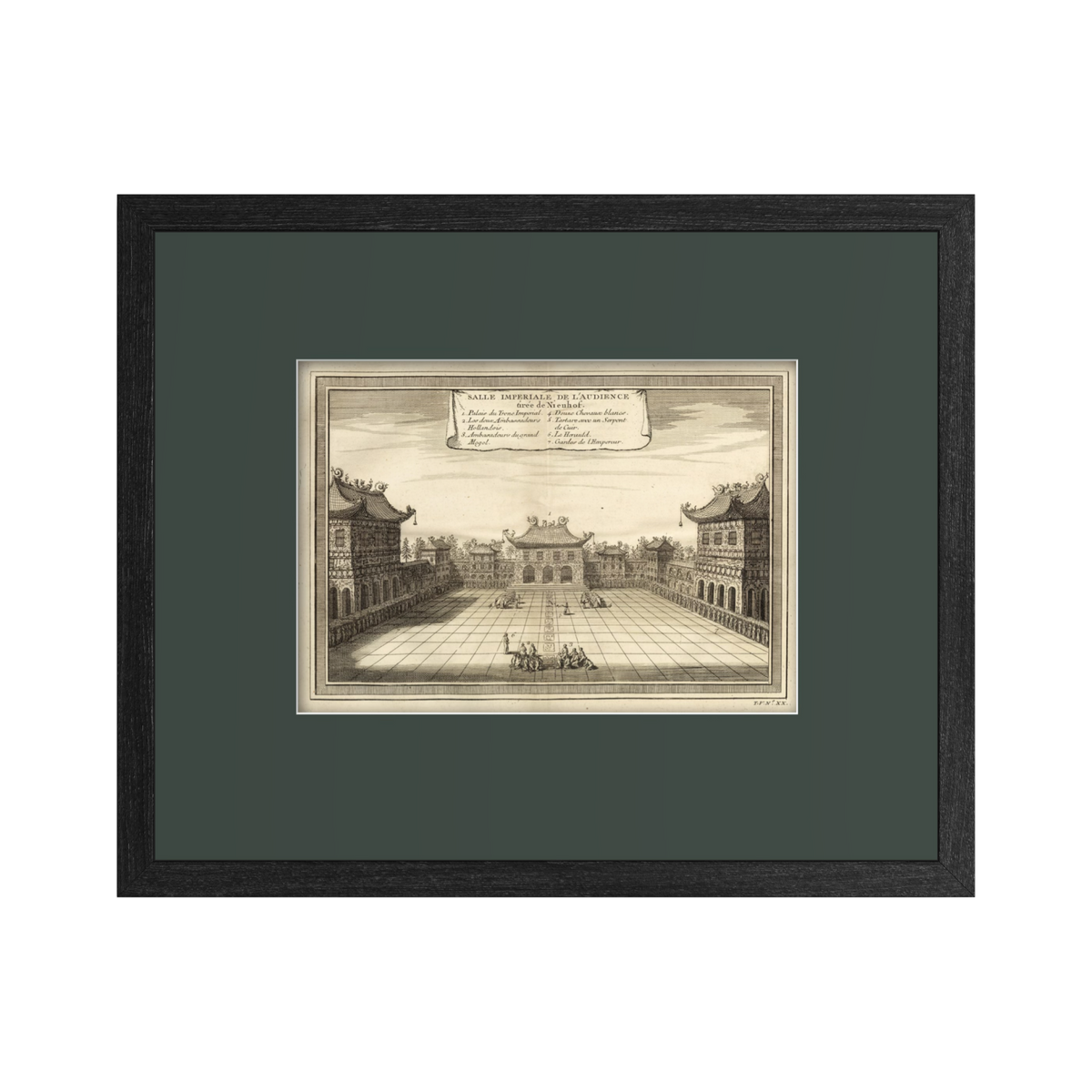 Antique 1740s Copperplate Engraving | Salle Impériale de l