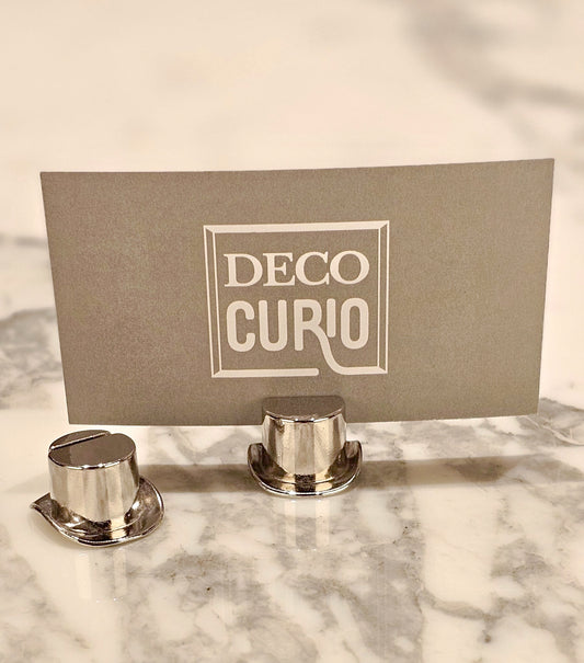SOLD Vintage Place Card Holders - Top Hat