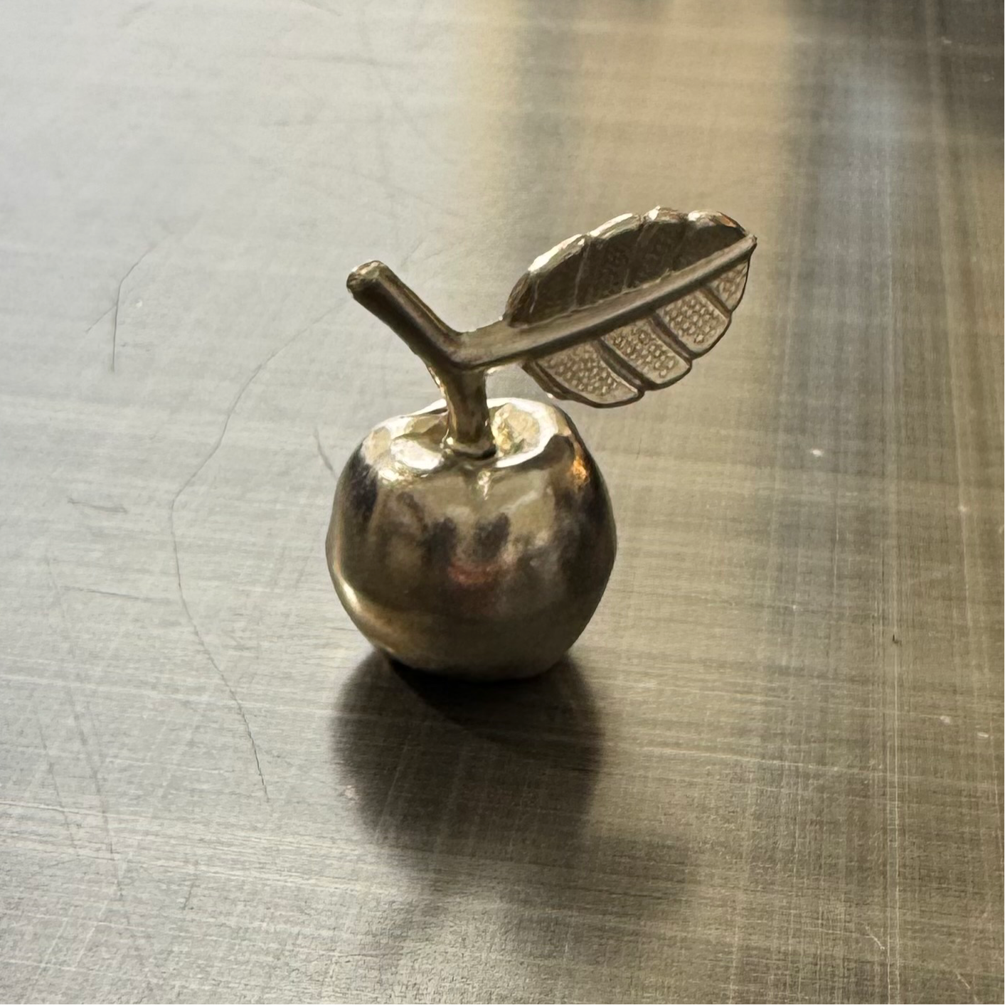 Vintage Set of Six Place Card Holders - Apples