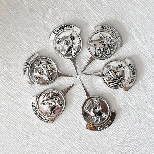 Vintage Cheese Markers 2 | Set of 6