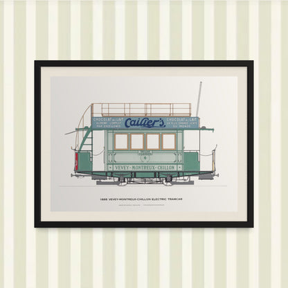 Classic Tram Plated Print