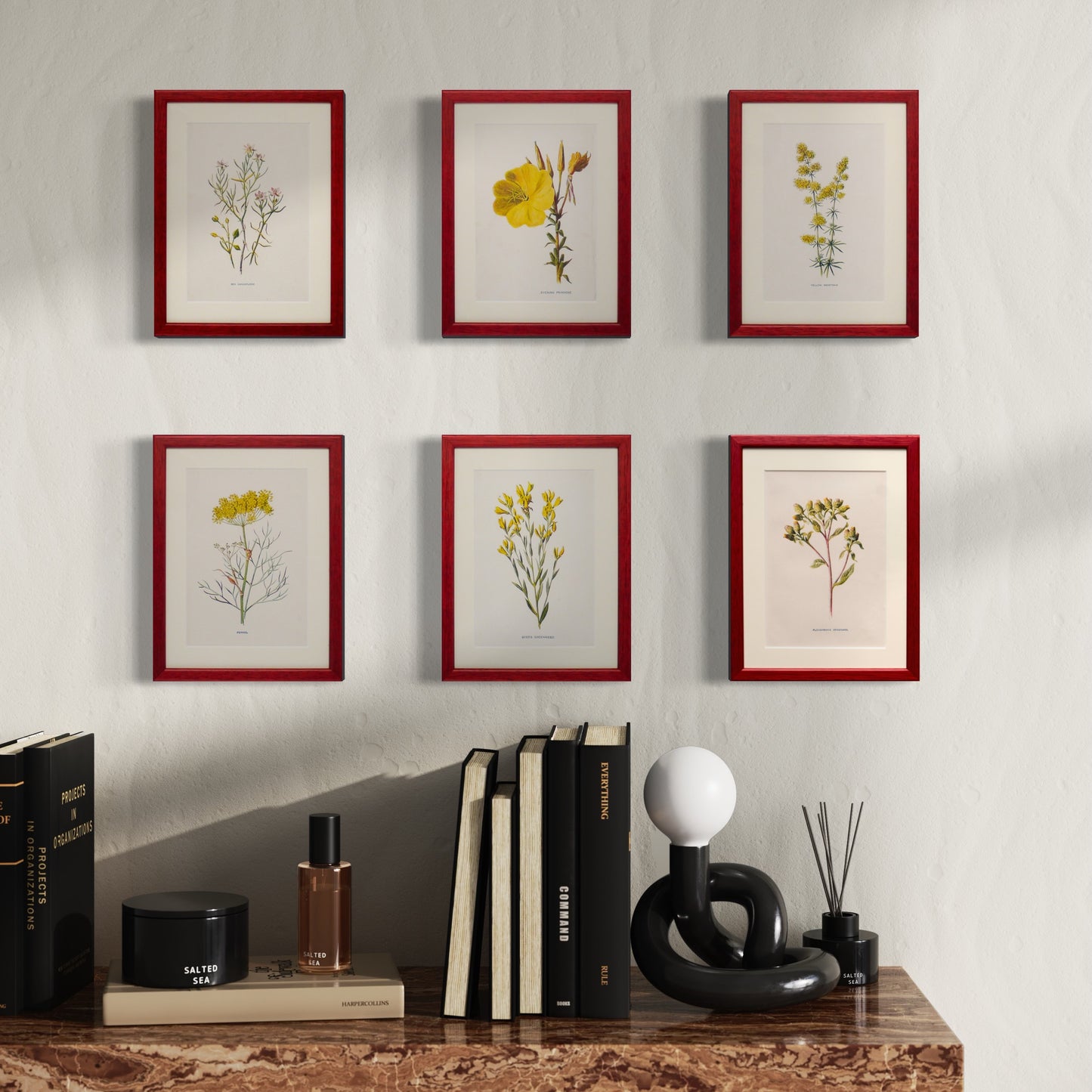 Original Red Antique Botanicals