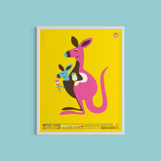 Contemporary Kangaroo Promotional Poster