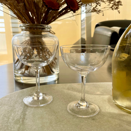 Classic Crystal Champagne Coupes