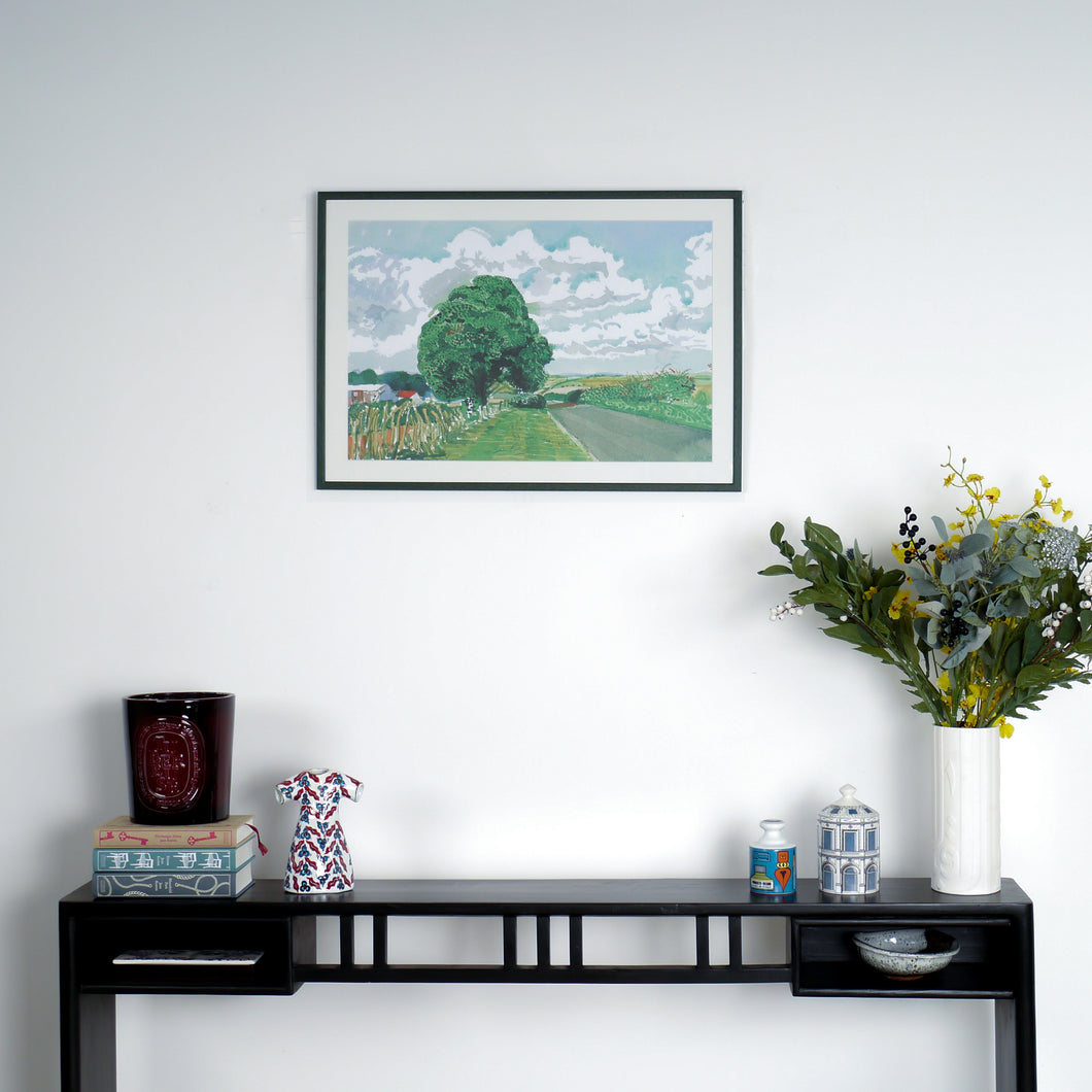 “Road and Tree Near Wetwang”